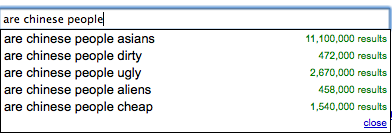 are chinese people...